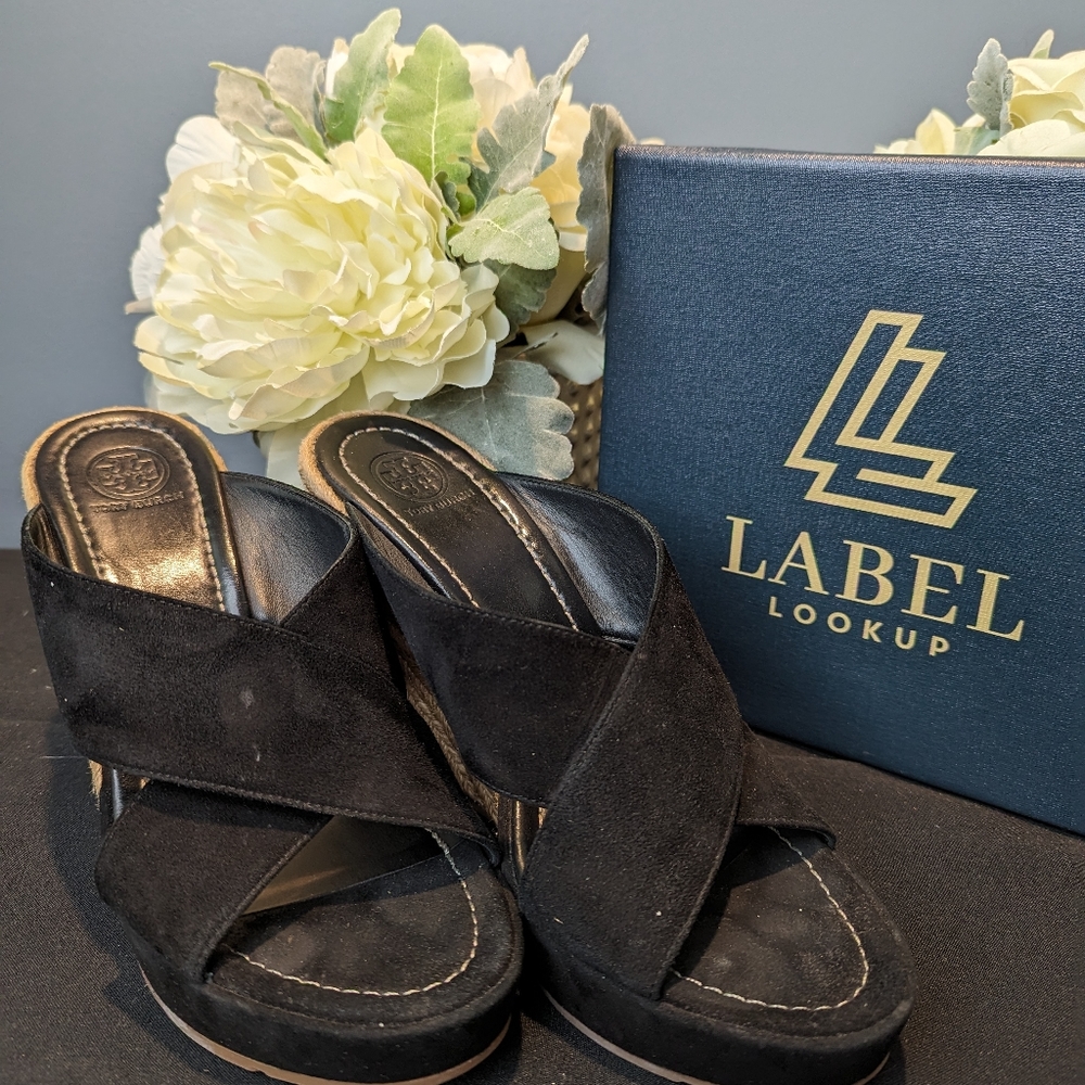 Tory Burch Black Wedges